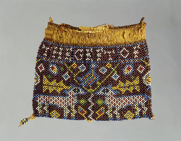 A Very Rare English Beadwork Charles I 'Swete Bage'